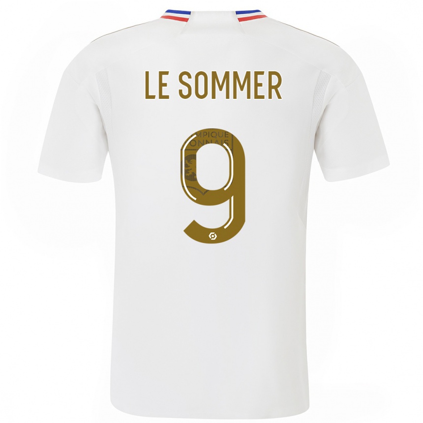 Niño Fútbol Camiseta Eugenie Le Sommer #9 Blanco 1ª Equipación 2023/24