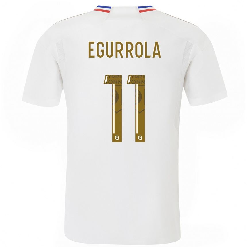 Niño Fútbol Camiseta Damaris Egurrola #11 Blanco 1ª Equipación 2023/24