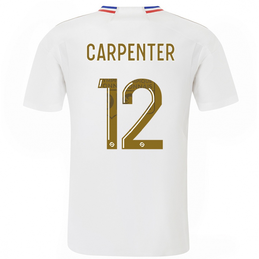 Niño Fútbol Camiseta Ellie Carpenter #12 Blanco 1ª Equipación 2023/24