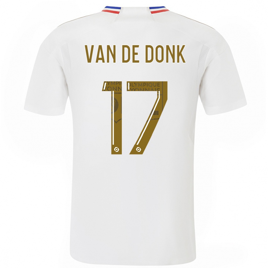 Niño Fútbol Camiseta Danielle Van De Donk #17 Blanco 1ª Equipación 2023/24