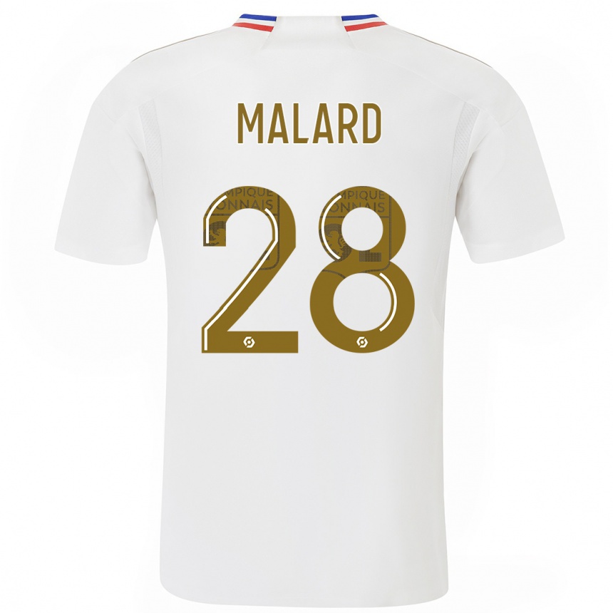 Niño Fútbol Camiseta Melvine Malard #28 Blanco 1ª Equipación 2023/24