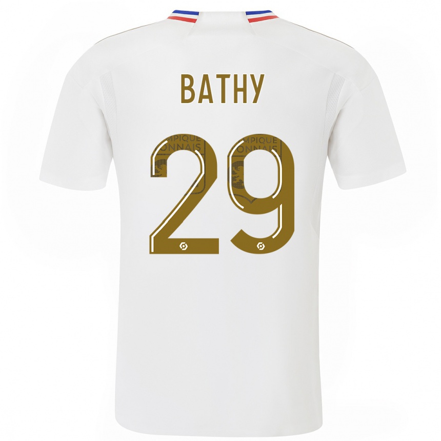 Niño Fútbol Camiseta Griedge Mbock Bathy #29 Blanco 1ª Equipación 2023/24