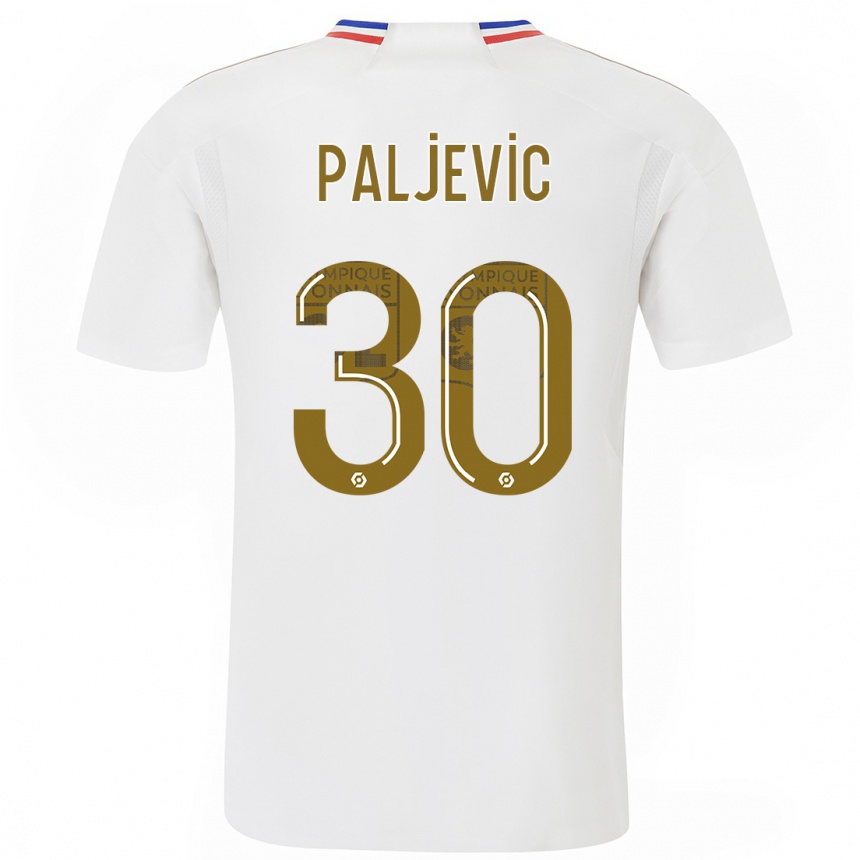 Niño Fútbol Camiseta Alyssia Paljevic #30 Blanco 1ª Equipación 2023/24