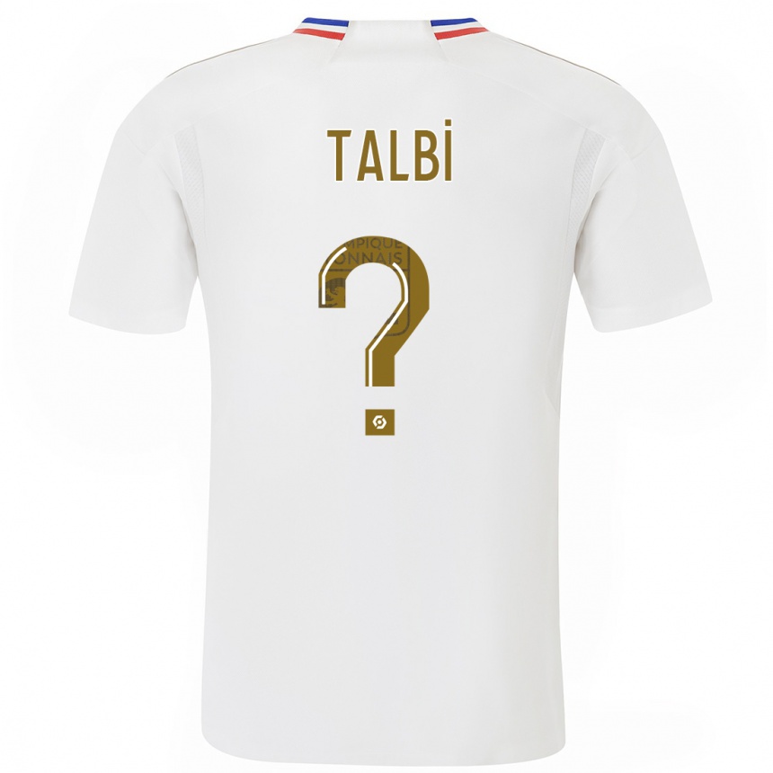 Niño Fútbol Camiseta Ryad Talbi #0 Blanco 1ª Equipación 2023/24