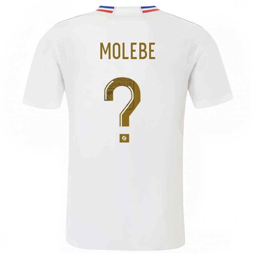 Niño Fútbol Camiseta Enzo Molebe #0 Blanco 1ª Equipación 2023/24