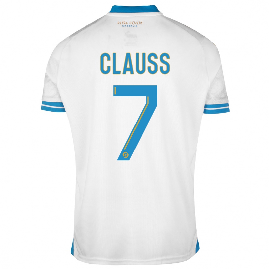 Niño Fútbol Camiseta Jonathan Clauss #7 Blanco 1ª Equipación 2023/24