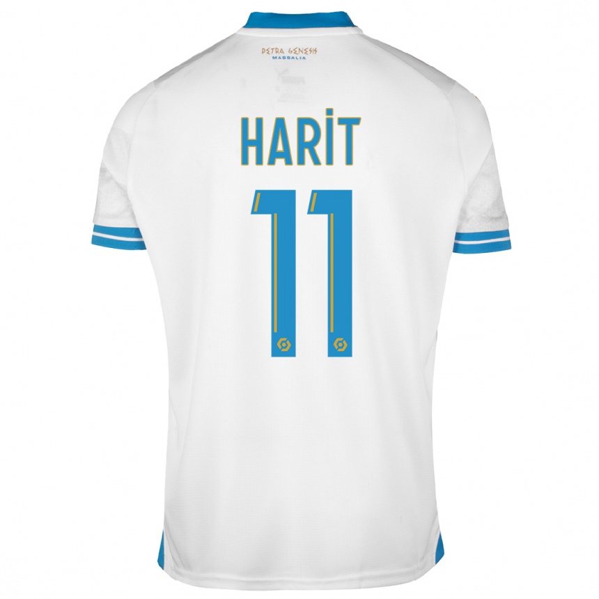 Niño Fútbol Camiseta Amine Harit #11 Blanco 1ª Equipación 2023/24