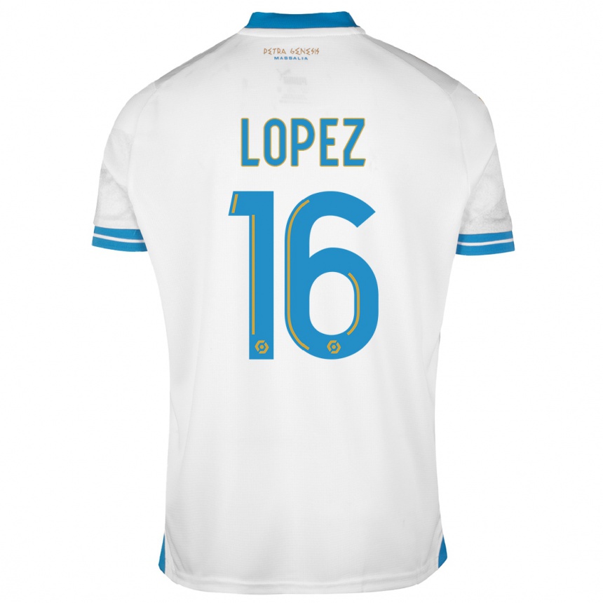 Niño Fútbol Camiseta Pau Lopez #16 Blanco 1ª Equipación 2023/24