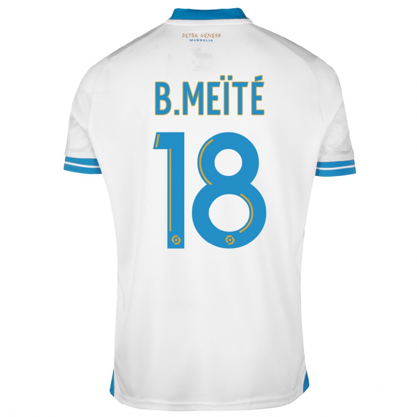 Niño Fútbol Camiseta Bamo Meïté #18 Blanco 1ª Equipación 2023/24