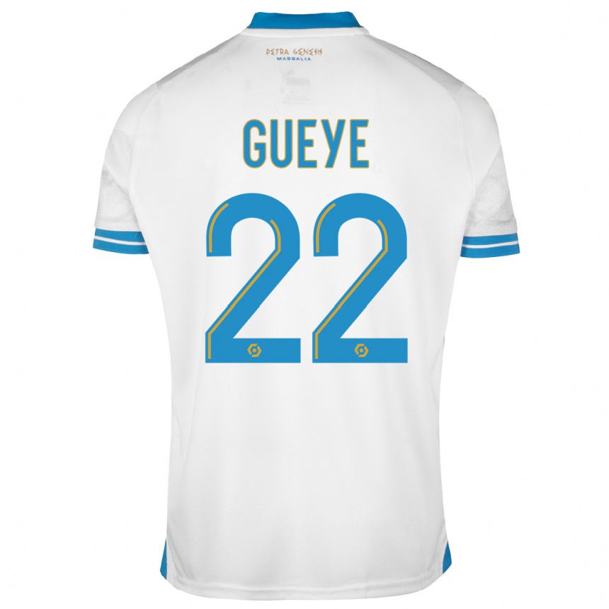 Niño Fútbol Camiseta Pape Gueye #22 Blanco 1ª Equipación 2023/24