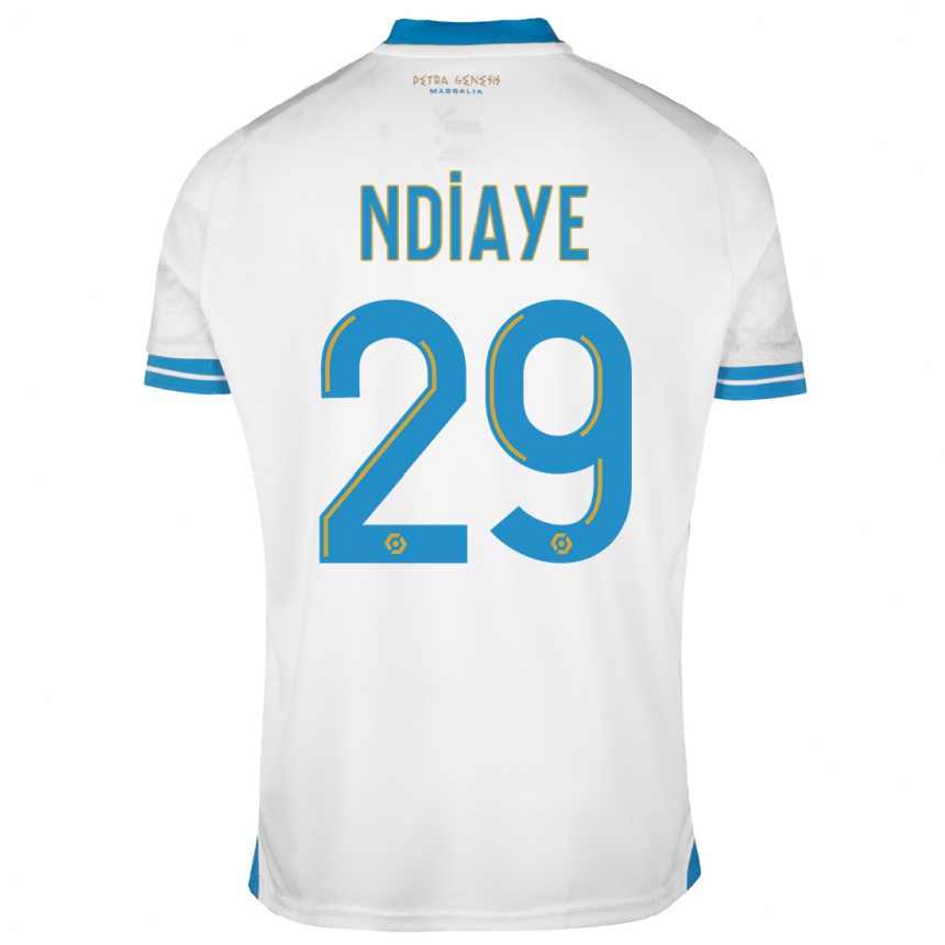 Niño Fútbol Camiseta Iliman Ndiaye #29 Blanco 1ª Equipación 2023/24