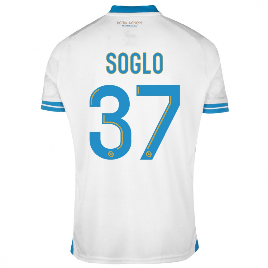 Niño Fútbol Camiseta Emran Soglo #37 Blanco 1ª Equipación 2023/24