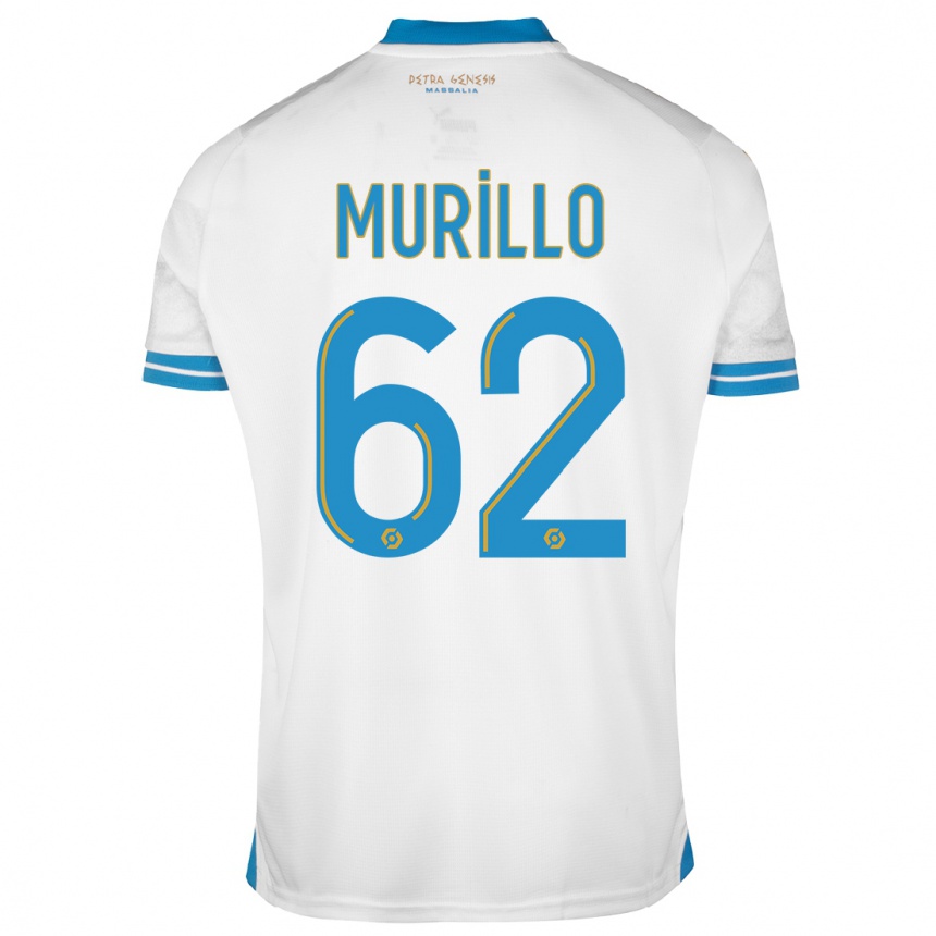 Niño Fútbol Camiseta Amir Murillo #62 Blanco 1ª Equipación 2023/24