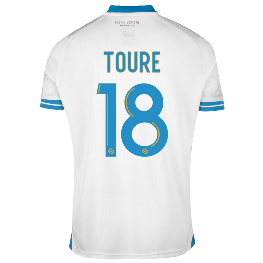 Niño Fútbol Camiseta Isaak Toure #18 Blanco 1ª Equipación 2023/24