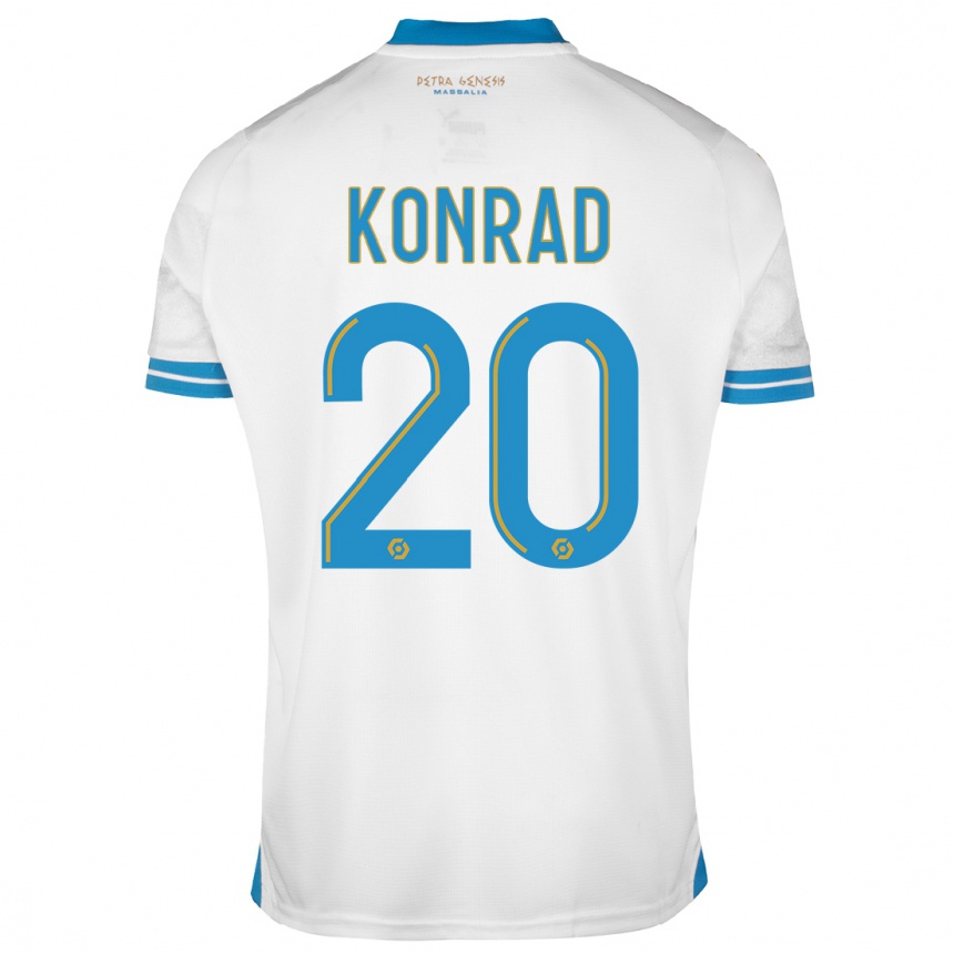 Niño Fútbol Camiseta Konrad De La Fuente #20 Blanco 1ª Equipación 2023/24