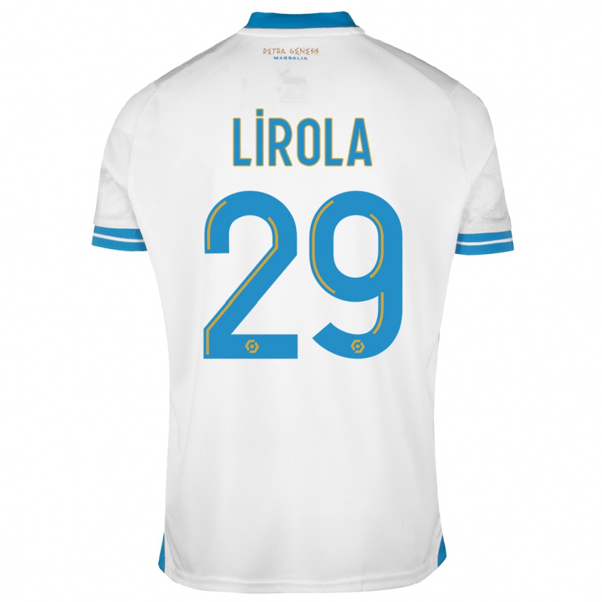 Niño Fútbol Camiseta Pol Lirola #29 Blanco 1ª Equipación 2023/24