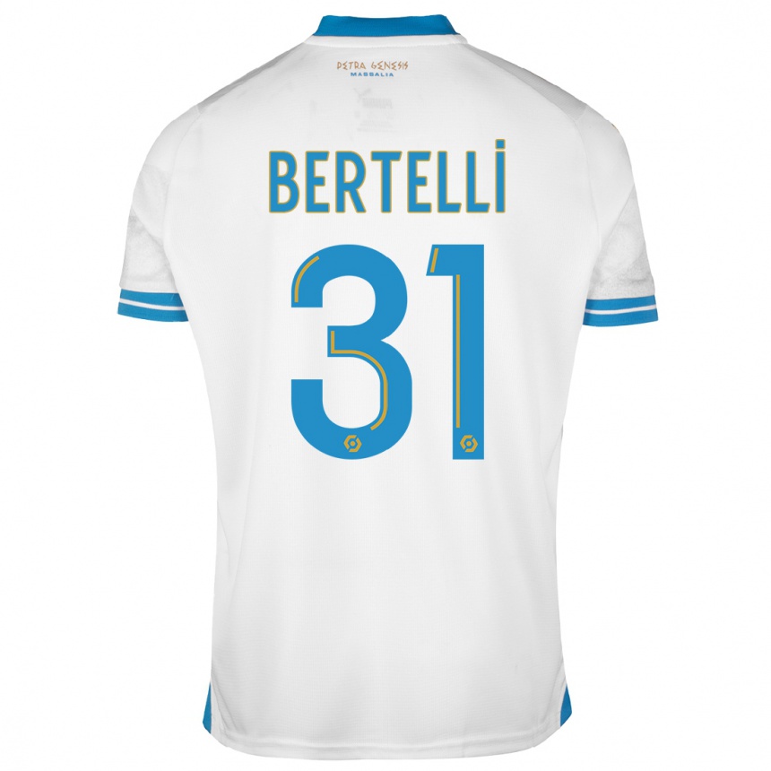 Niño Fútbol Camiseta Ugo Bertelli #31 Blanco 1ª Equipación 2023/24