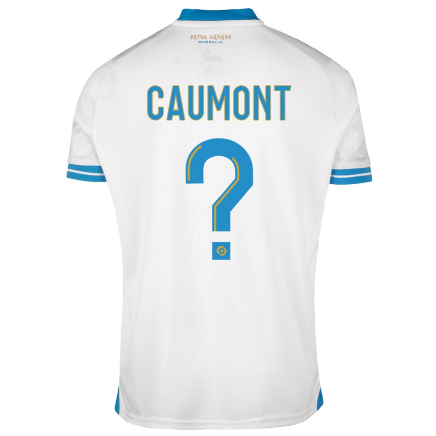 Niño Fútbol Camiseta Enzo Caumont #0 Blanco 1ª Equipación 2023/24