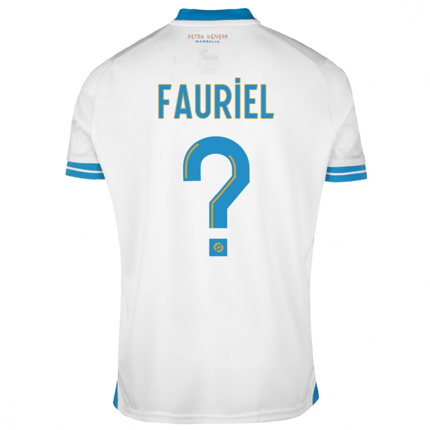 Niño Fútbol Camiseta Lois Fauriel #0 Blanco 1ª Equipación 2023/24