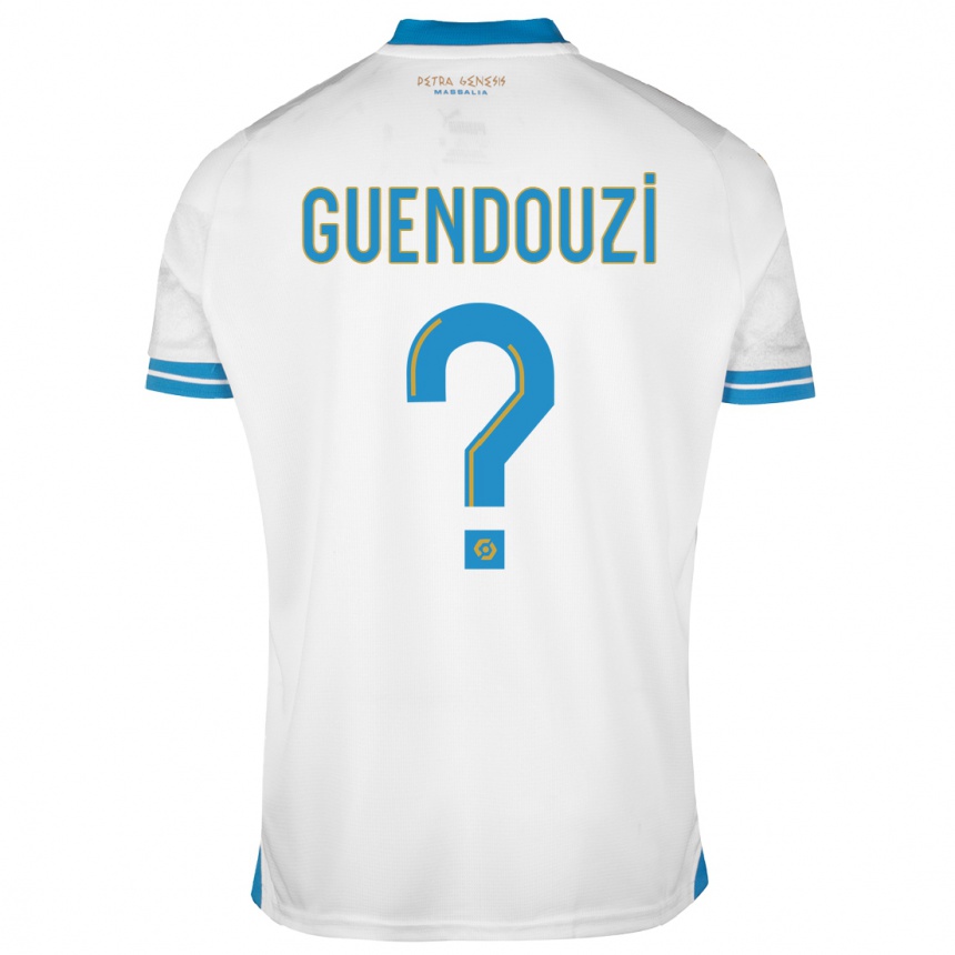 Niño Fútbol Camiseta Milan Guendouzi #0 Blanco 1ª Equipación 2023/24