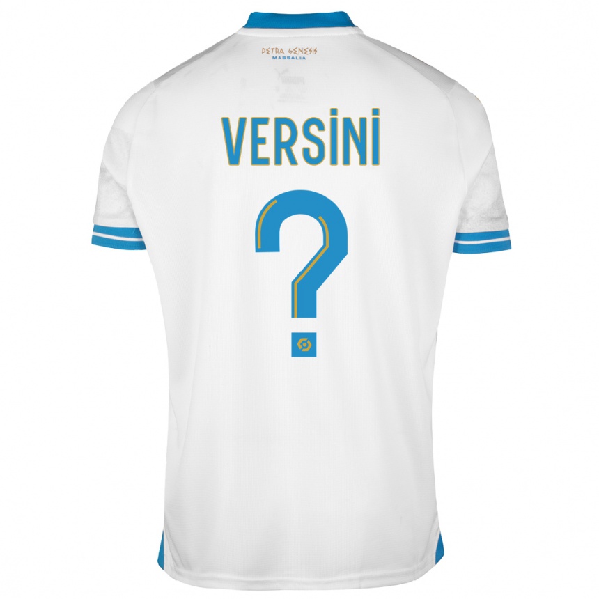 Niño Fútbol Camiseta Santiago Versini #0 Blanco 1ª Equipación 2023/24