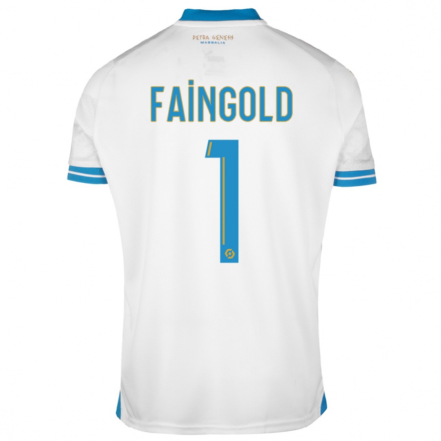 Niño Fútbol Camiseta Abbie Faingold #1 Blanco 1ª Equipación 2023/24