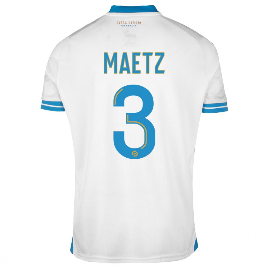 Niño Fútbol Camiseta Agathe Maetz #3 Blanco 1ª Equipación 2023/24