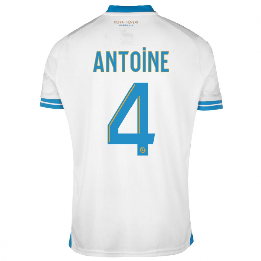 Niño Fútbol Camiseta Maud Antoine #4 Blanco 1ª Equipación 2023/24