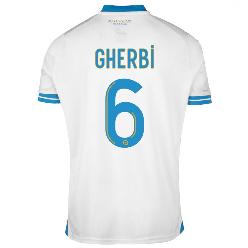 Niño Fútbol Camiseta Candice Gherbi #6 Blanco 1ª Equipación 2023/24