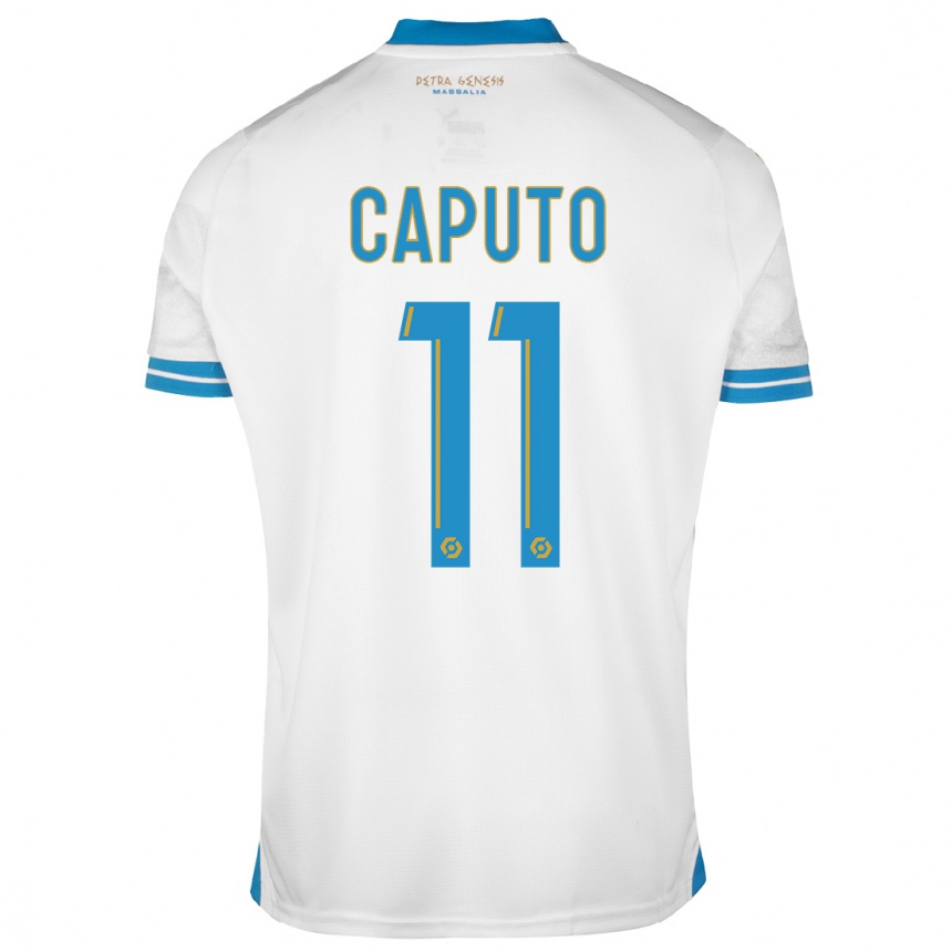 Niño Fútbol Camiseta Cindy Caputo #11 Blanco 1ª Equipación 2023/24