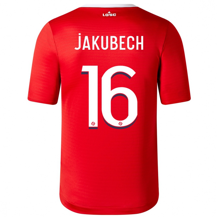 Niño Fútbol Camiseta Adam Jakubech #16 Rojo 1ª Equipación 2023/24