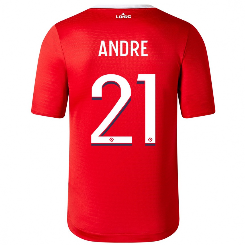 Niño Fútbol Camiseta Benjamin André #21 Rojo 1ª Equipación 2023/24