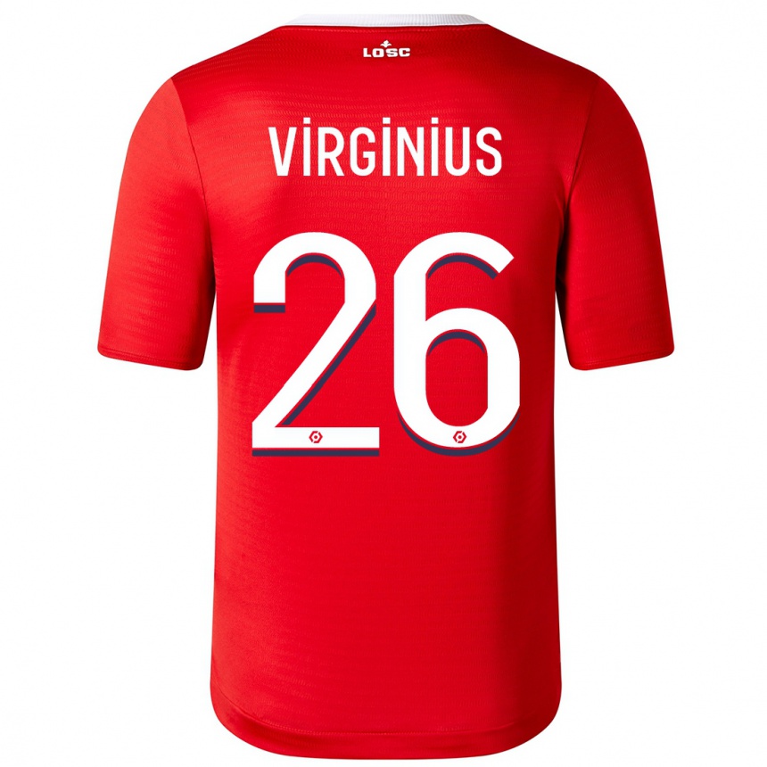 Niño Fútbol Camiseta Alan Virginius #26 Rojo 1ª Equipación 2023/24