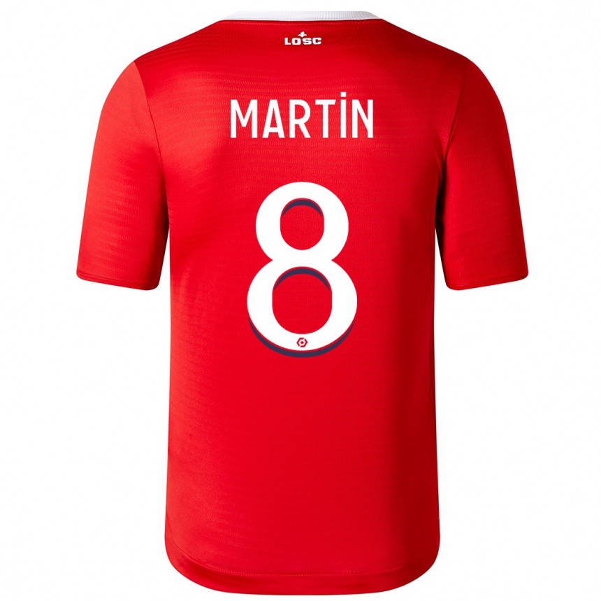 Niño Fútbol Camiseta Jonas Martin #8 Rojo 1ª Equipación 2023/24