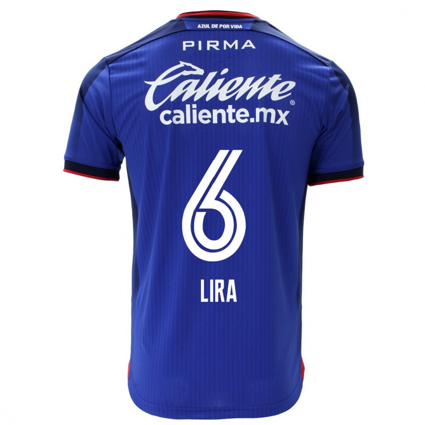 Niño Fútbol Camiseta Érik Lira #6 Azul 1ª Equipación 2023/24