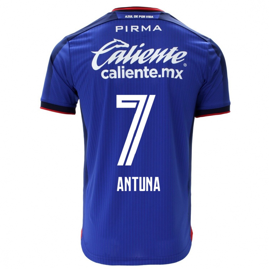 Niño Fútbol Camiseta Uriel Antuna #7 Azul 1ª Equipación 2023/24
