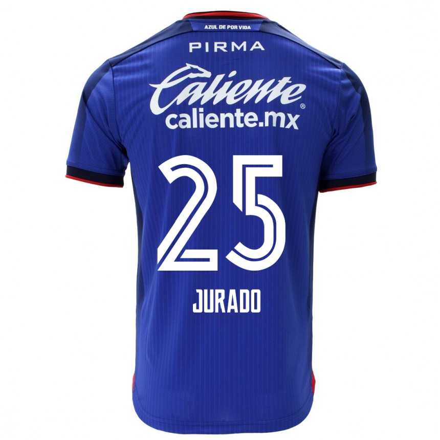 Niño Fútbol Camiseta Sebastián Jurado #25 Azul 1ª Equipación 2023/24