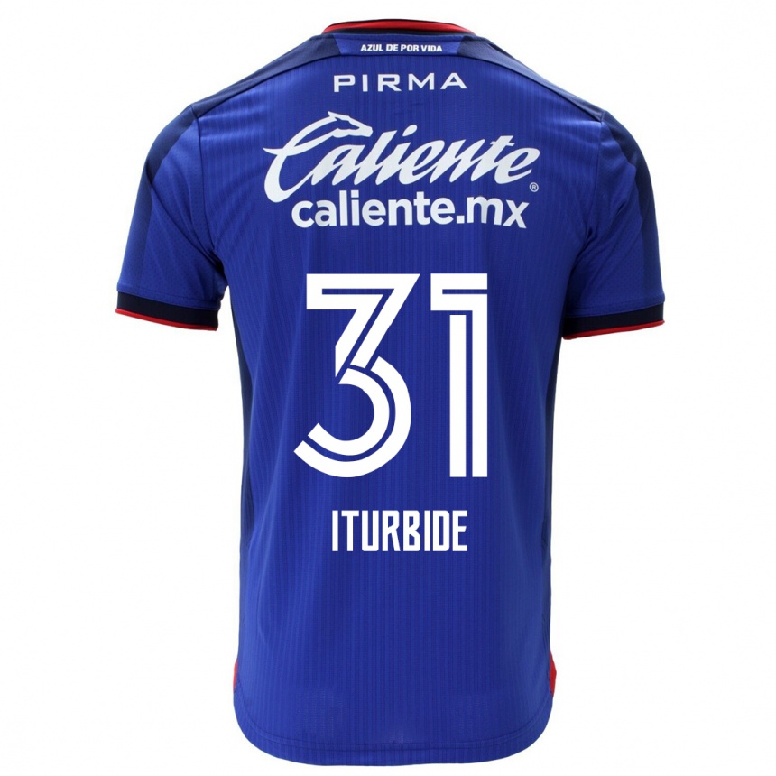 Niño Fútbol Camiseta Luis Iturbide #31 Azul 1ª Equipación 2023/24