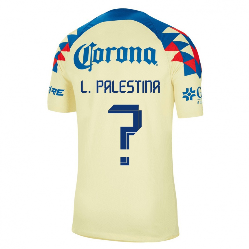 Niño Fútbol Camiseta Leonardo Palestina #0 Amarillo 1ª Equipación 2023/24