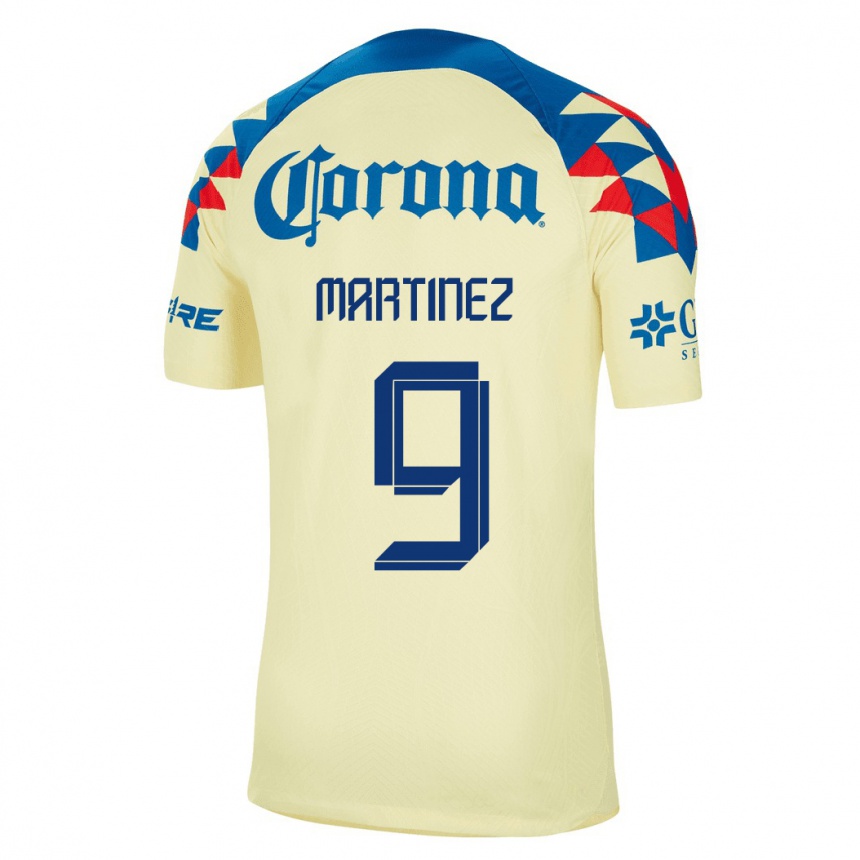 Niño Fútbol Camiseta Roger Martinez #9 Amarillo 1ª Equipación 2023/24
