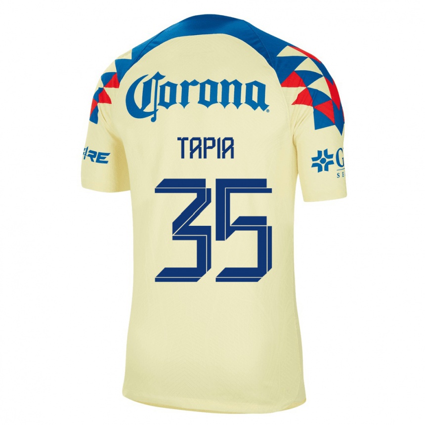 Niño Fútbol Camiseta Fernando Tapia #35 Amarillo 1ª Equipación 2023/24