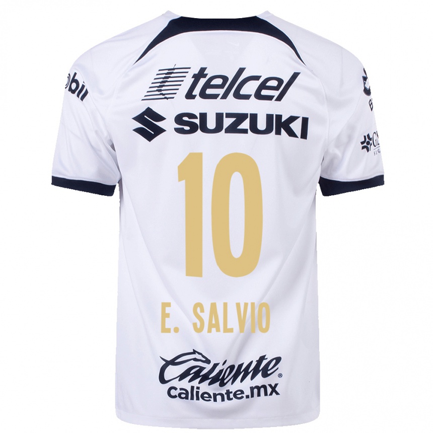 Niño Fútbol Camiseta Eduardo Salvio #10 Blanco 1ª Equipación 2023/24