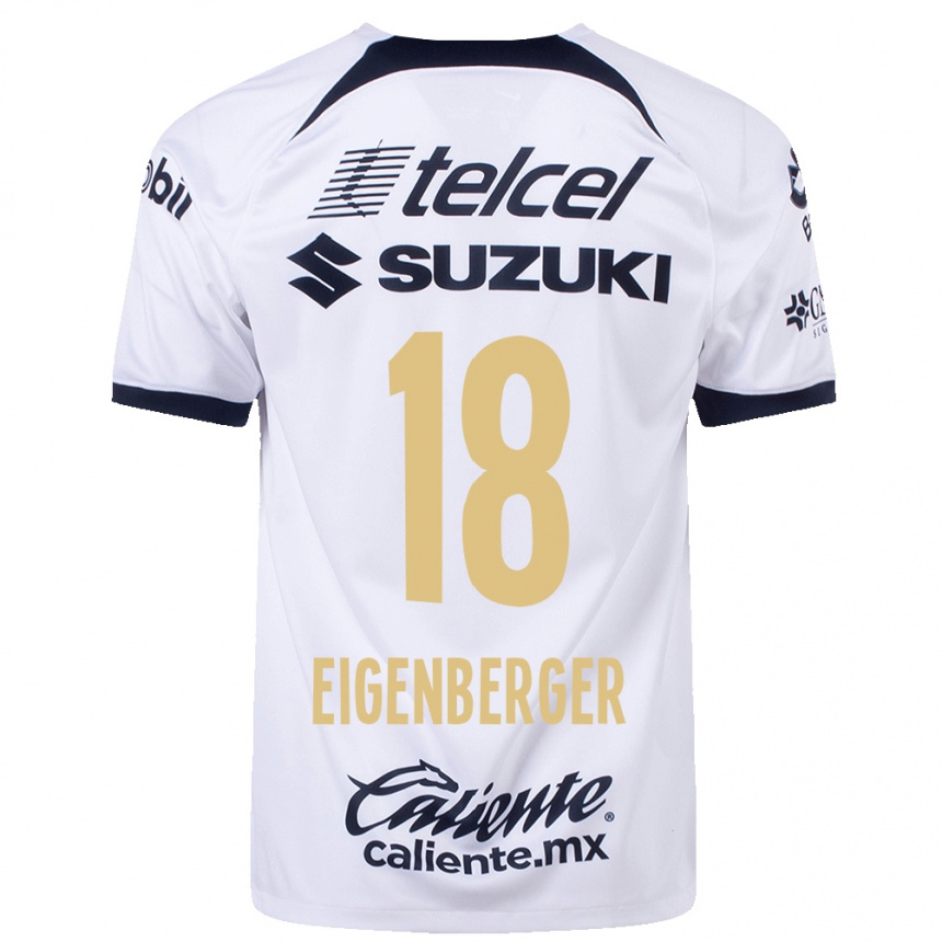 Niño Fútbol Camiseta Chandra Eigenberger #18 Blanco 1ª Equipación 2023/24