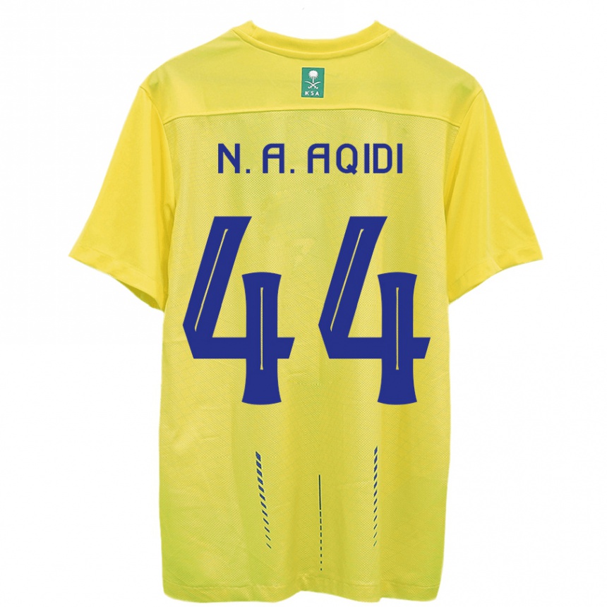 Niño Fútbol Camiseta Nawaf Al-Aqidi #44 Amarillo 1ª Equipación 2023/24