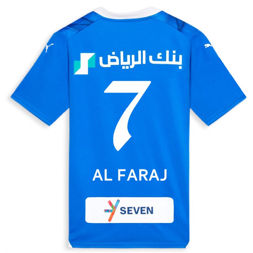 Niño Fútbol Camiseta Salman Al-Faraj #7 Azul 1ª Equipación 2023/24