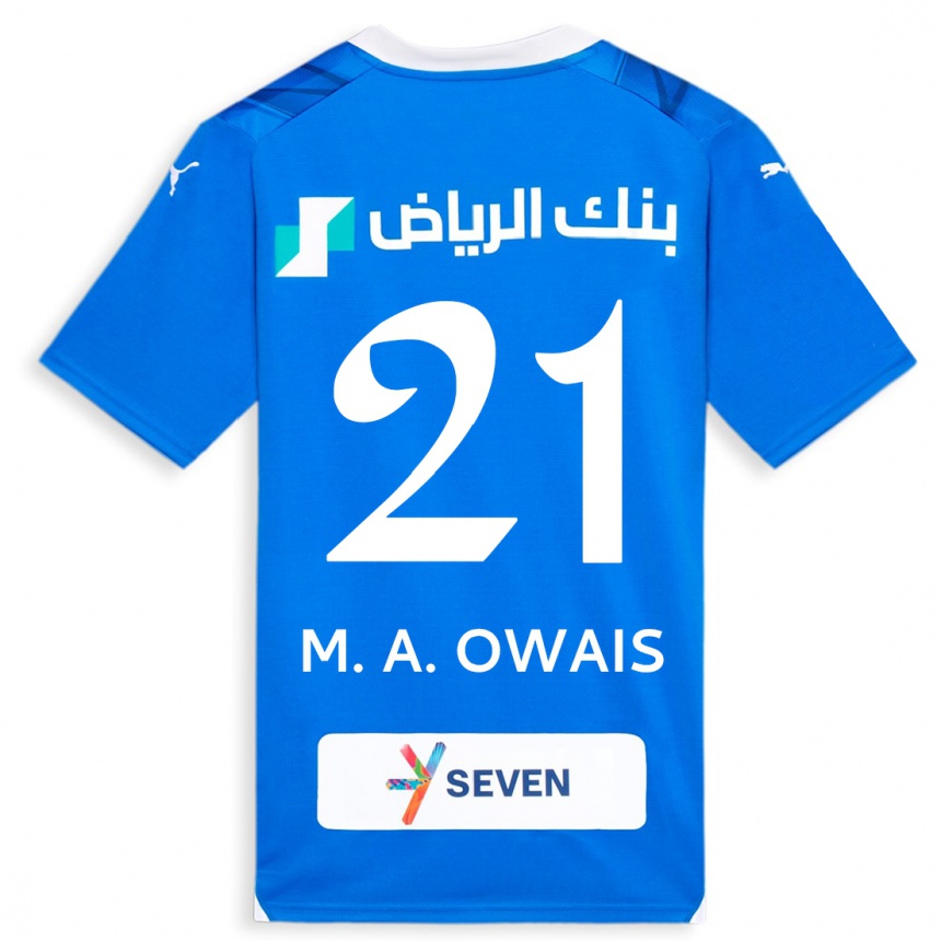 Niño Fútbol Camiseta Mohammed Al-Owais #21 Azul 1ª Equipación 2023/24