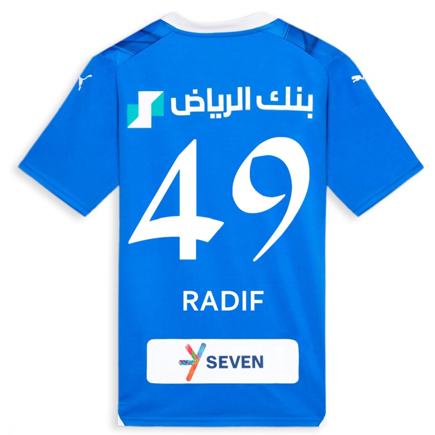 Niño Fútbol Camiseta Abdullah Radif #49 Azul 1ª Equipación 2023/24