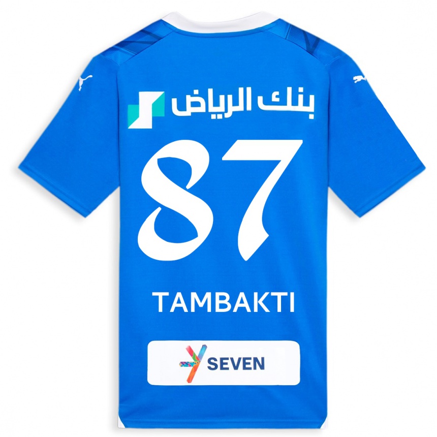 Niño Fútbol Camiseta Hassan Tambakti #87 Azul 1ª Equipación 2023/24