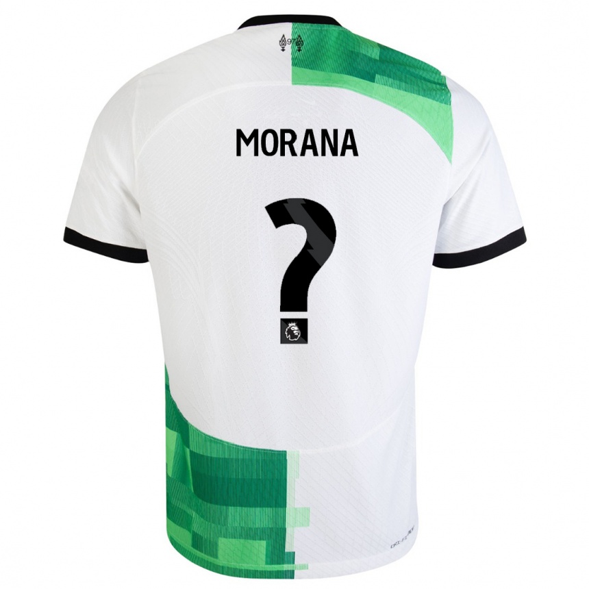 Niño Fútbol Camiseta Nathan Morana #0 Blanco Verde 2ª Equipación 2023/24