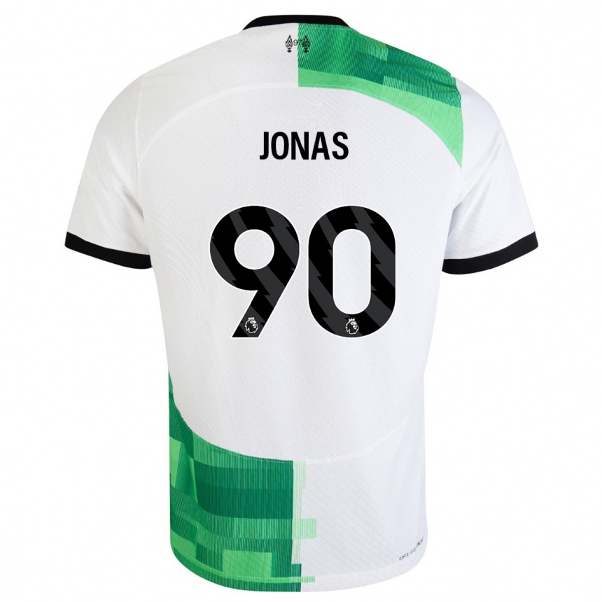 Niño Fútbol Camiseta Lee Jonas #90 Blanco Verde 2ª Equipación 2023/24